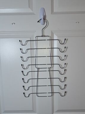 Multi-Tier Metal Scarf and Accessory Hanger - Silver